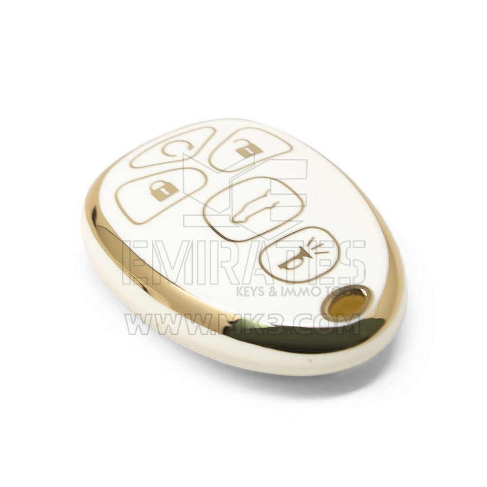 Nova capa nano de reposição de alta qualidade para chave remota Chevrolet 5 botões cor branca CRL-F11J5 Chaves dos Emirados