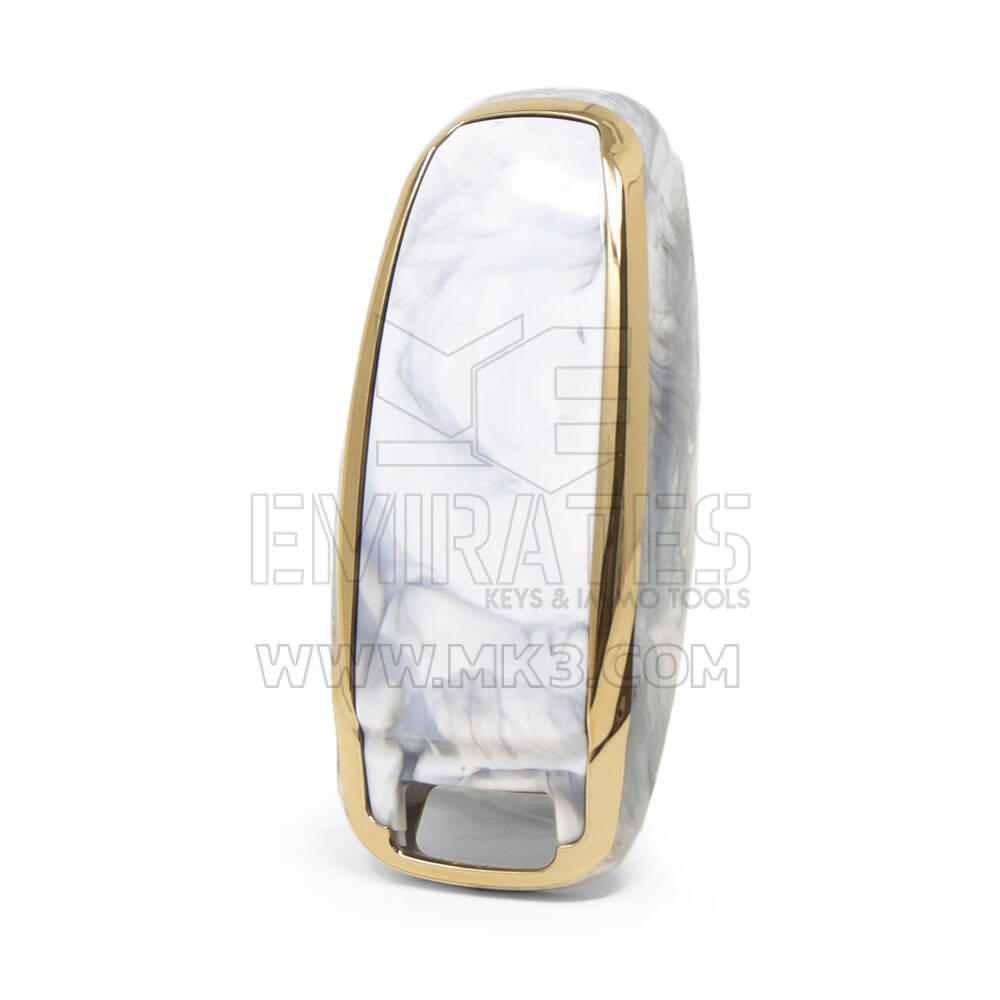 Capa de Mármore Nano para Audi Remote Key 3B Branco Audi-D12J | MK3
