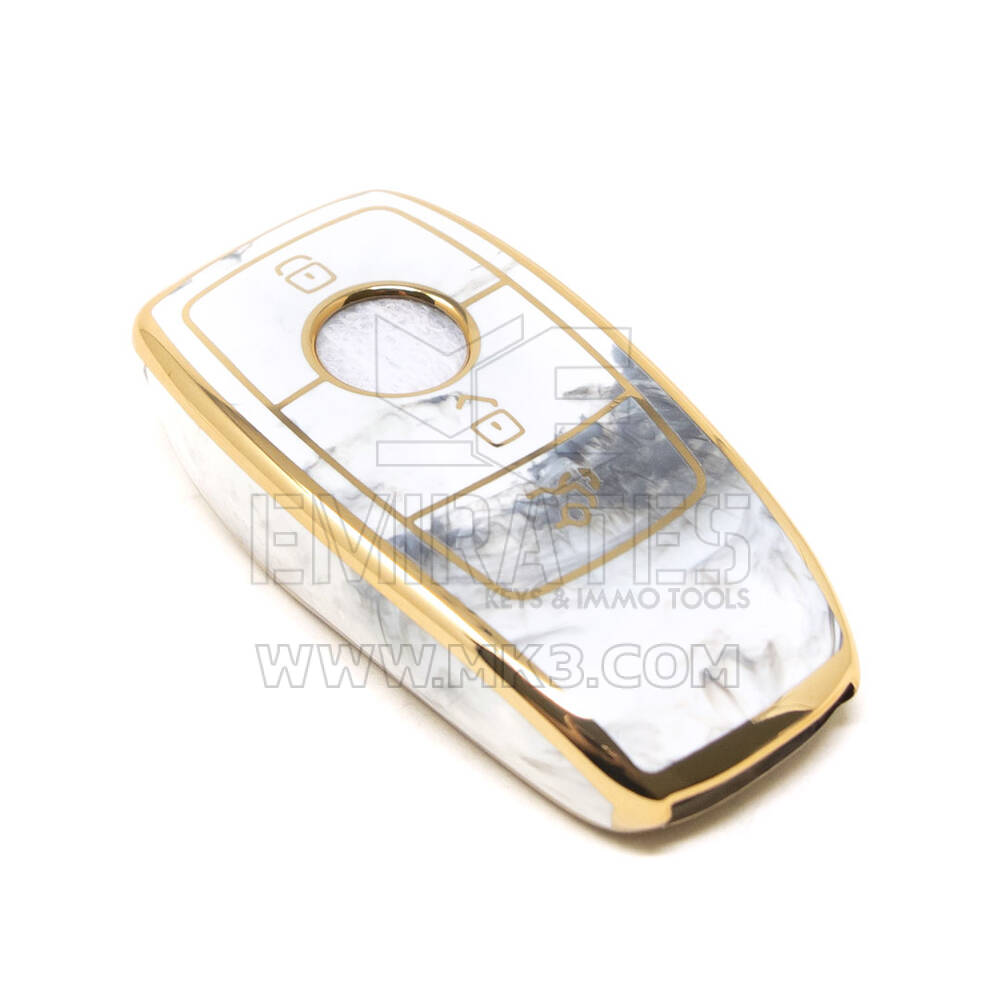 Новый Aftermarket Nano Высокое Качество Мраморная Крышка Для Дистанционного Ключа Mercedes Benz 3 Кнопки Белый Цвет Benz-B12J3 | Ключи Эмирейтс