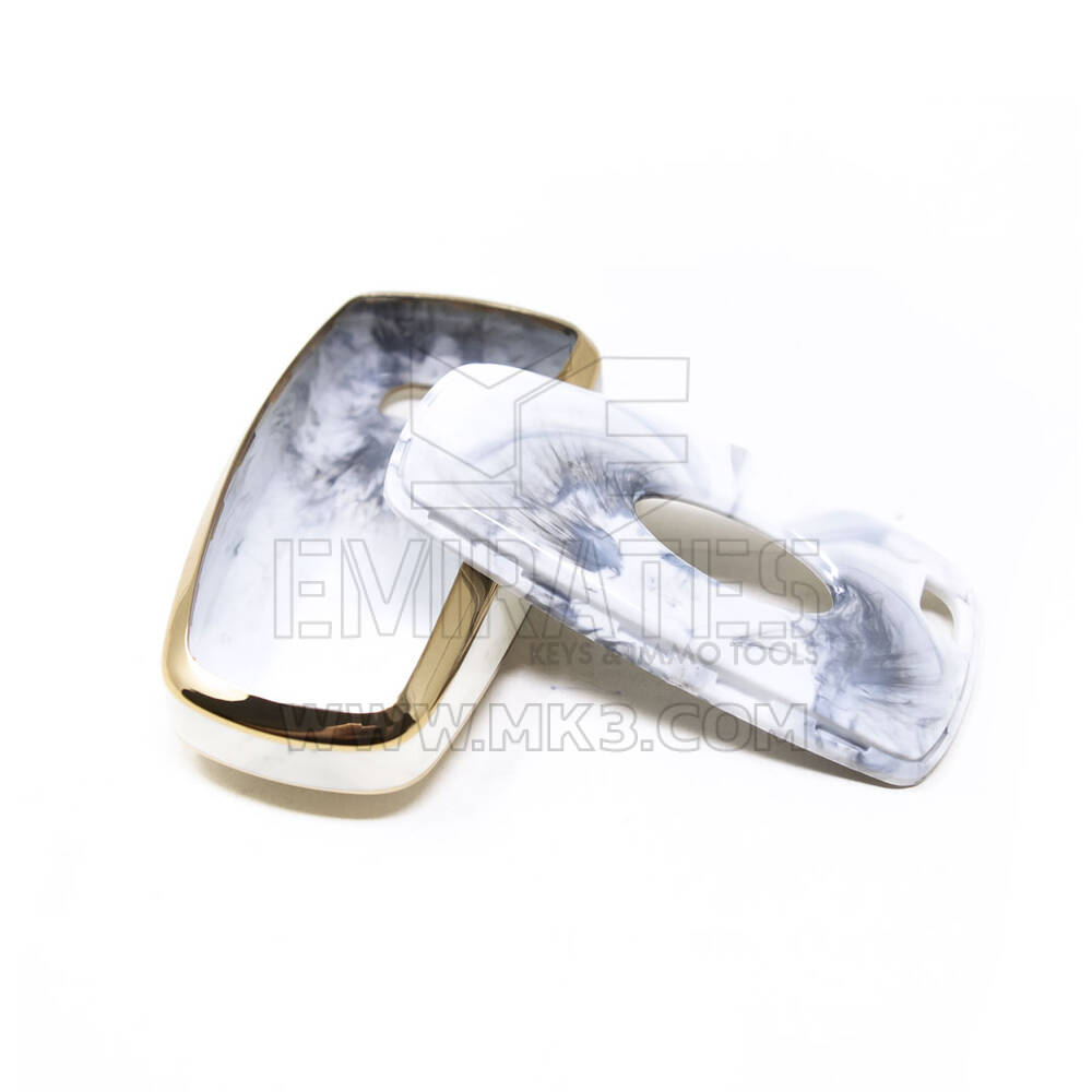 New Aftermarket Nano High Quality Marble Cover For Ford Remote Key 5 Buttons White Color Ford-B12J5 | Emirates Keys