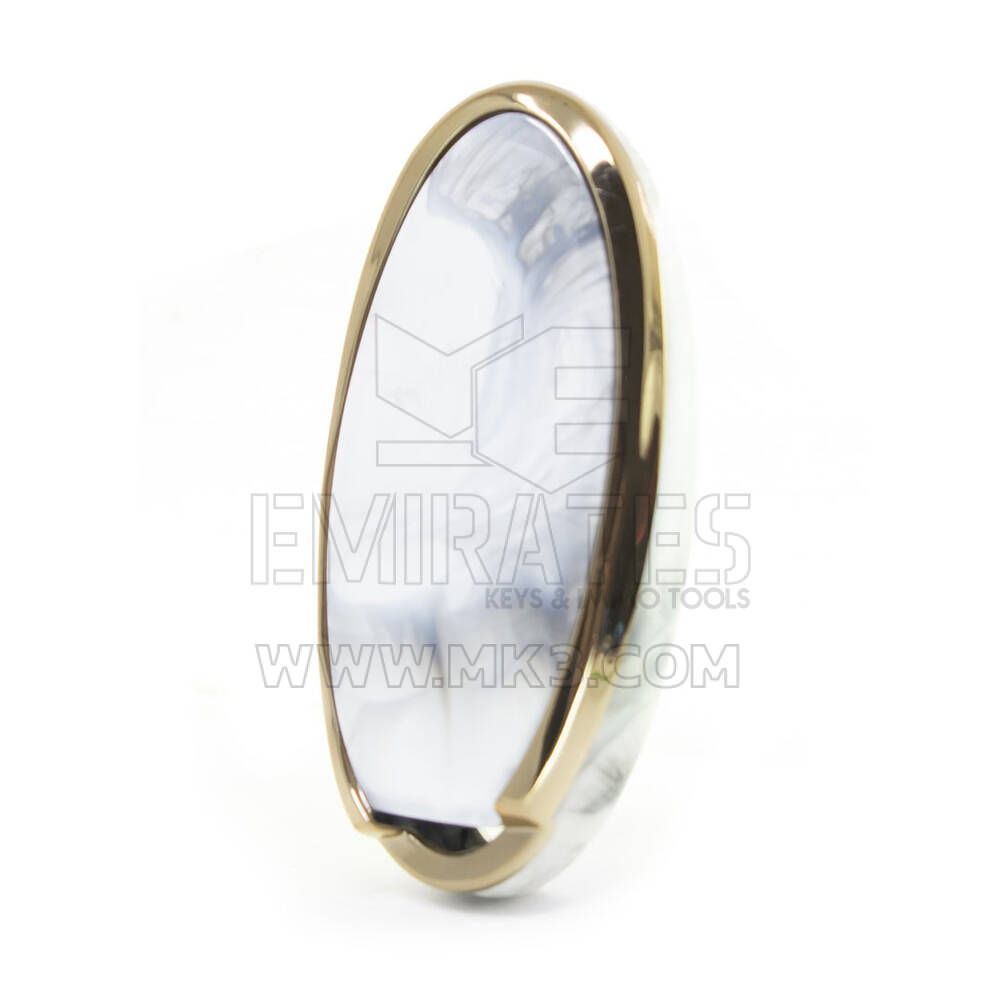 Cover Nano Marble per chiave telecomando Nissan 3B bianca NS-A12J3B | MK3