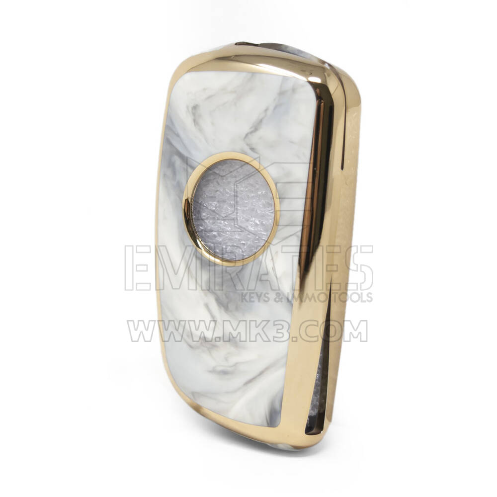 Cover Nano Marble Chiave telecomando Nissan Flip 2B Bianca NS-B12J2 | MK3