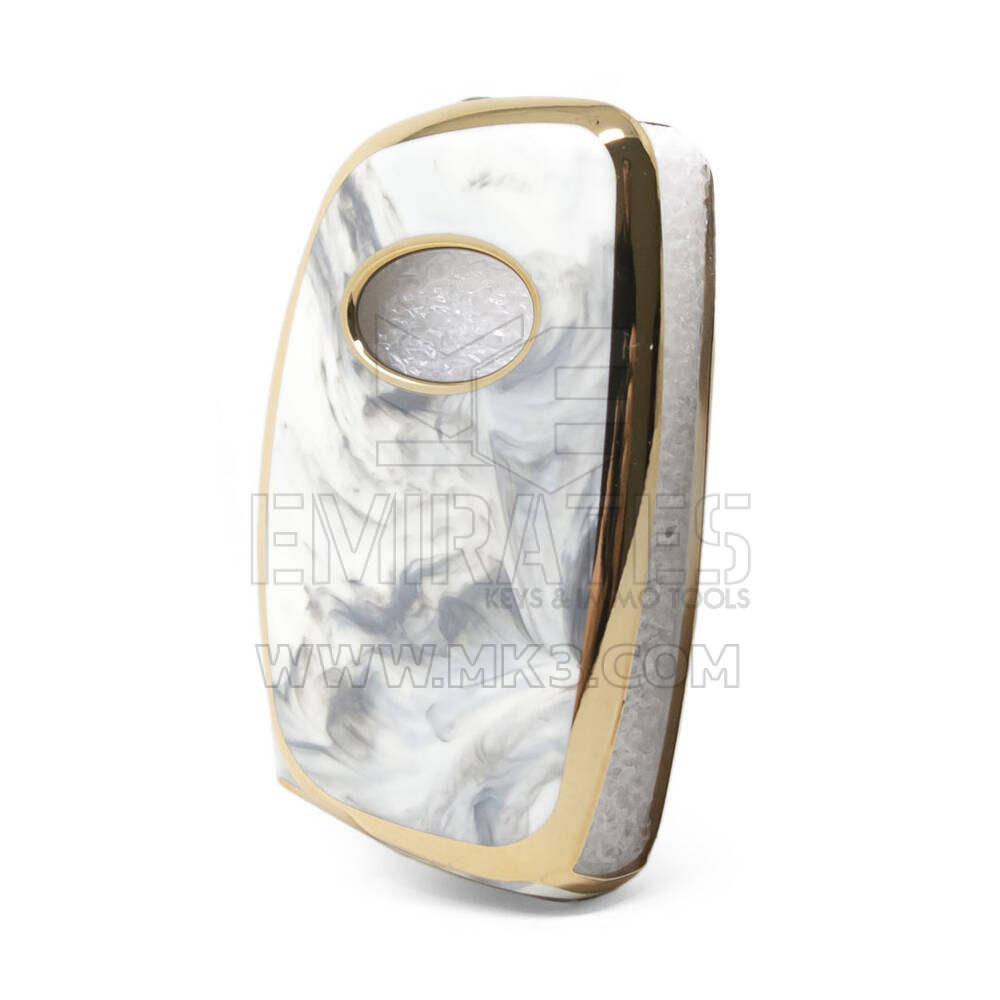 Cubierta Nano Marble Para Hyundai Flip Key 3B Blanco HY-B12J3A | MK3