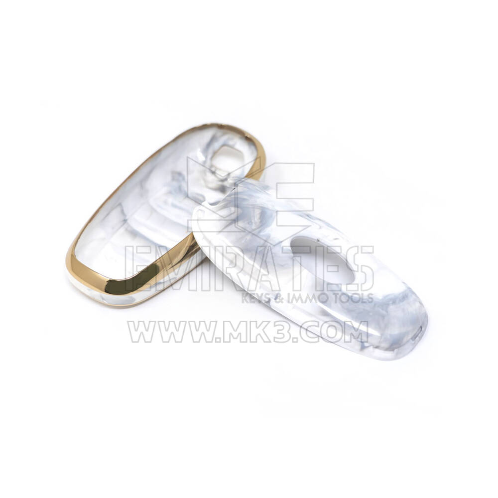New Aftermarket Nano High Quality Marble Cover For Hyundai Remote Key 4 Buttons White Color HY-H12J4B | Emirates Keys