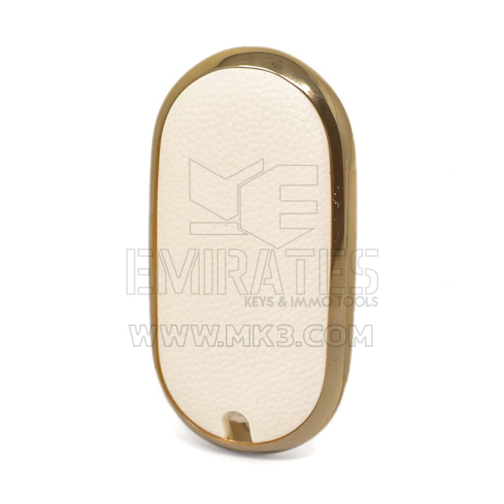 Кожаный чехол Nano Gold с дистанционным ключом MB 3B, белый Benz-C13J | МК3