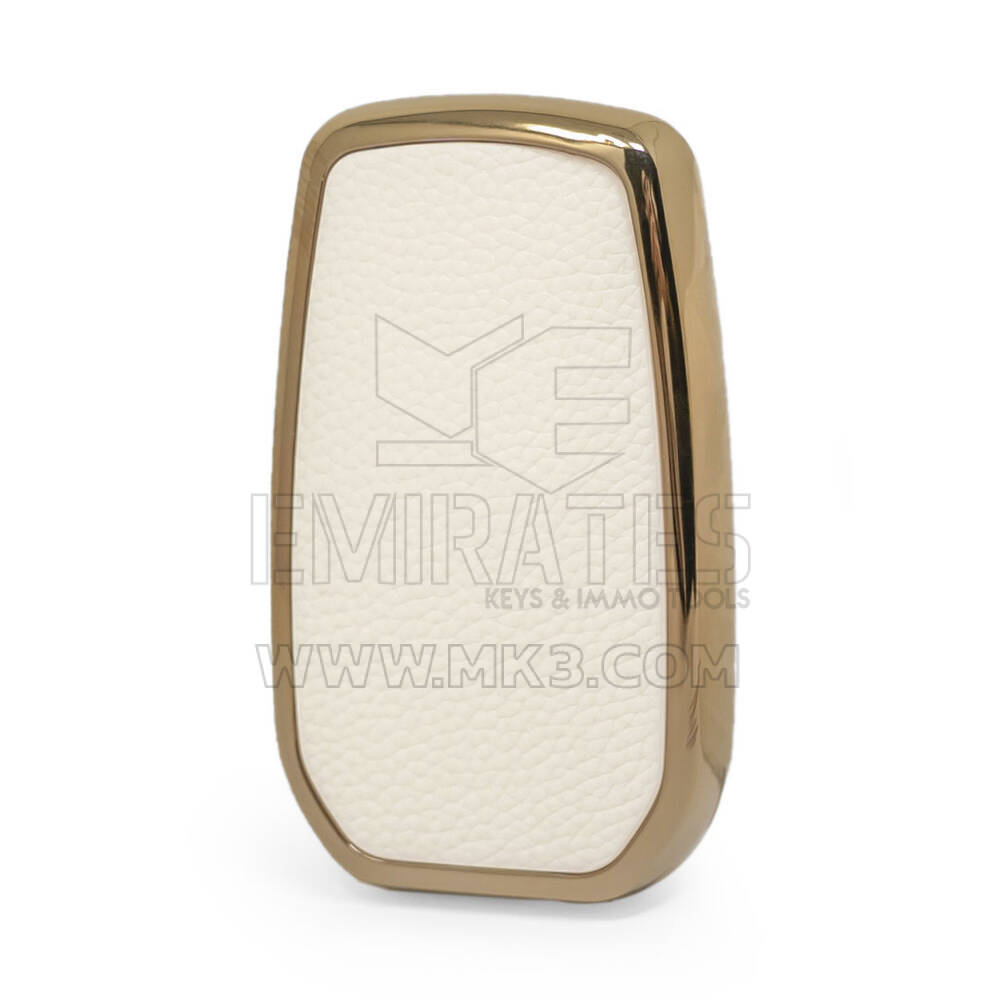 Funda de cuero Nano Gold para Toyota Key 2B blanco TYT-A13J2 | MK3