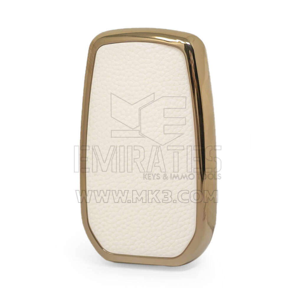 Funda de cuero Nano Gold para Toyota Key 3B blanco TYT-A13J3 | MK3