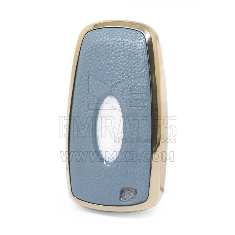 Capa de couro Nano Dourada Ford Remote Key 5B Cinza Ford-B13J5 | MK3