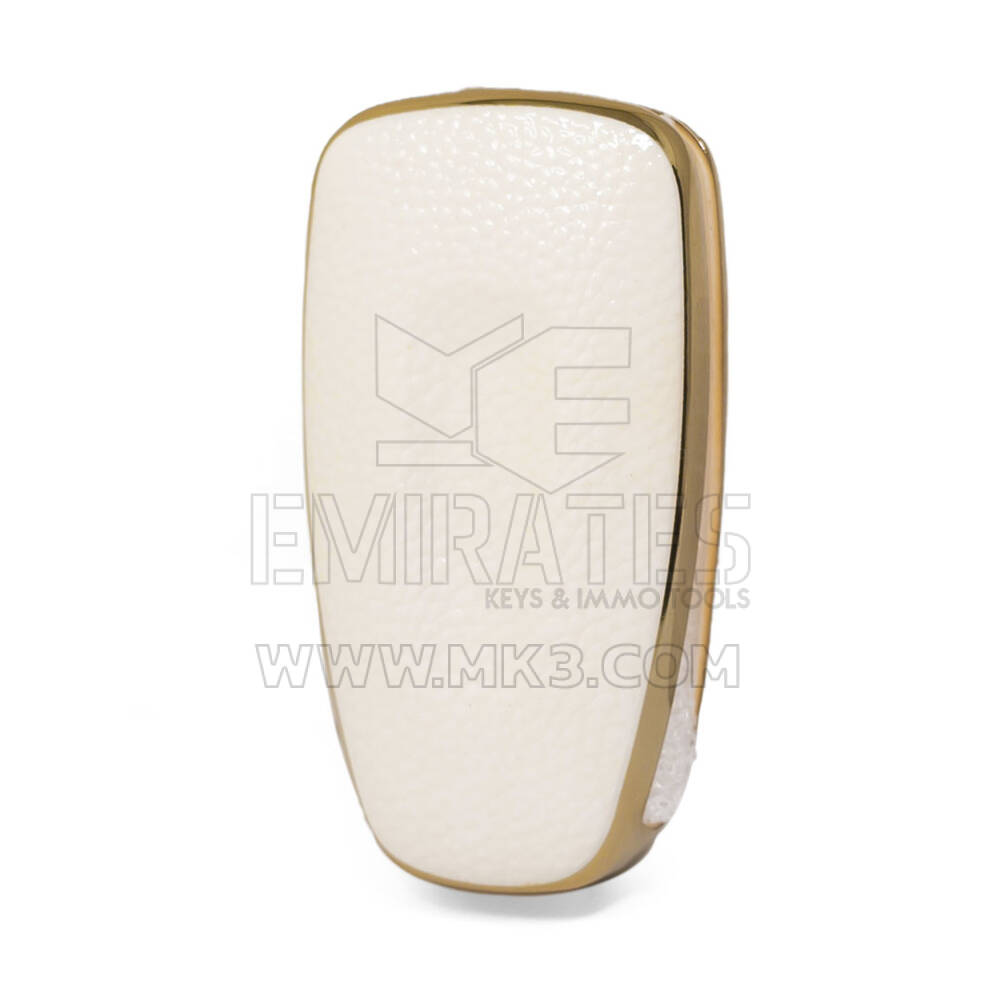Capa de Couro Nano Dourada Ford Flip Key 3B Branco Ford-E13J | MK3