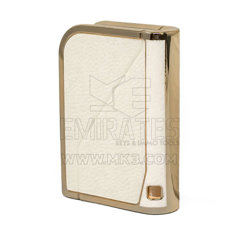 Cover in pelle Nano Gold per Lynk & Co Key 3B Bianco LC-B13J | MK3