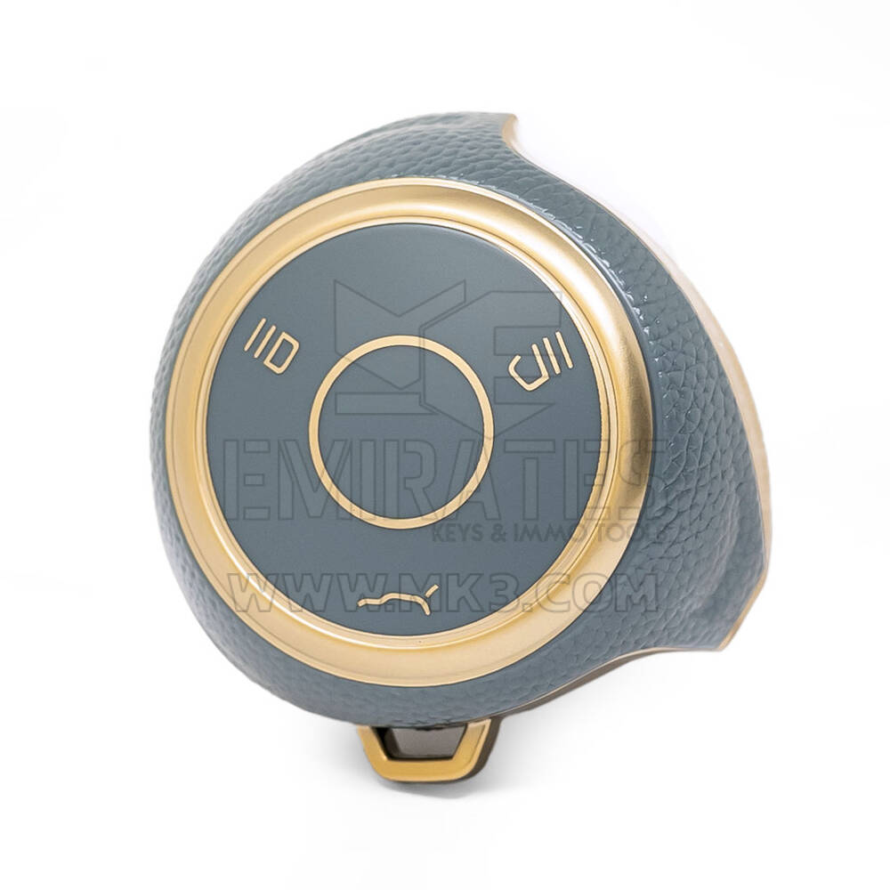 Cover in pelle dorata Nano di alta qualità per chiave remota Neta 3 pulsanti colore grigio NT-A13J
