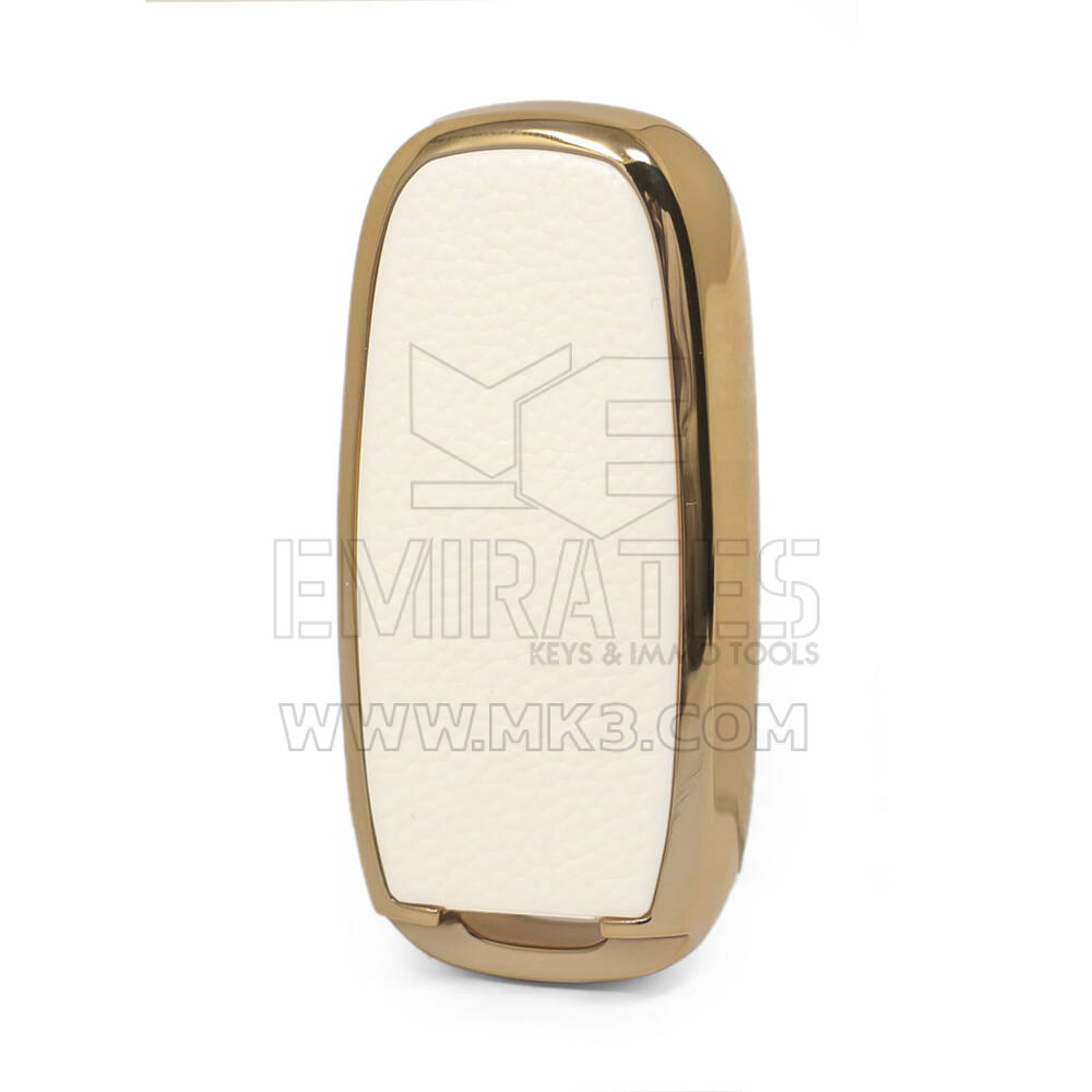 Cover in pelle Nano Gold per Venucia Key 3B Bianca VNC-A13J | MK3