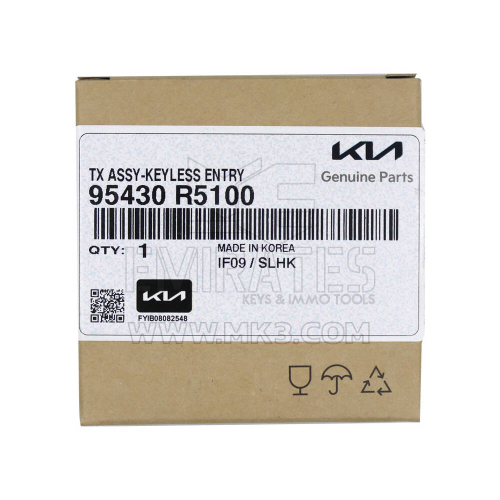 New Kia Sorento 2021 Genuine / OEM Flip Remote Key 2+1 Buttons 433MHz OEM Part Number: 95430-R5100 / 95430R5100 | Emirates Keys