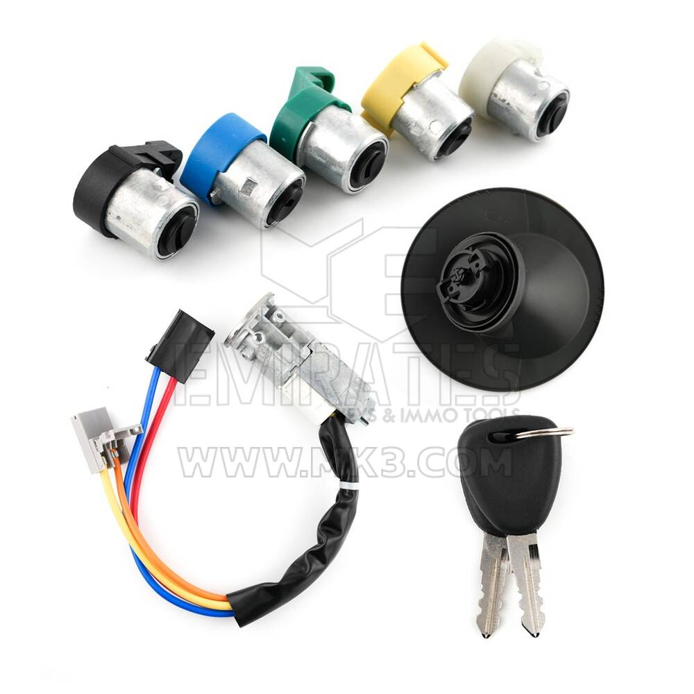 Juego de cerraduras de 4 pines para Renault Kangoo - 7701472590