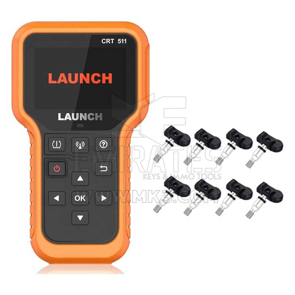 Strumento diagnostico e TPMS autonomo Launch CRT511 con 8 PC Sensore TPMS in metallo Launch LTR-03 RF