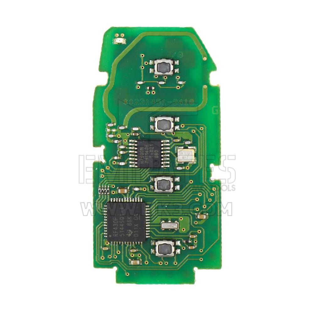 Toyota Avalon 2019-2023 reacondicionado PCB remoto inteligente original de 4 botones 312.11/314.35MH Número de pieza compatible: 8990H-07010 / 8990H-07020 / 8990H-07080 con carcasa de posventa | Cayos de los Emiratos 