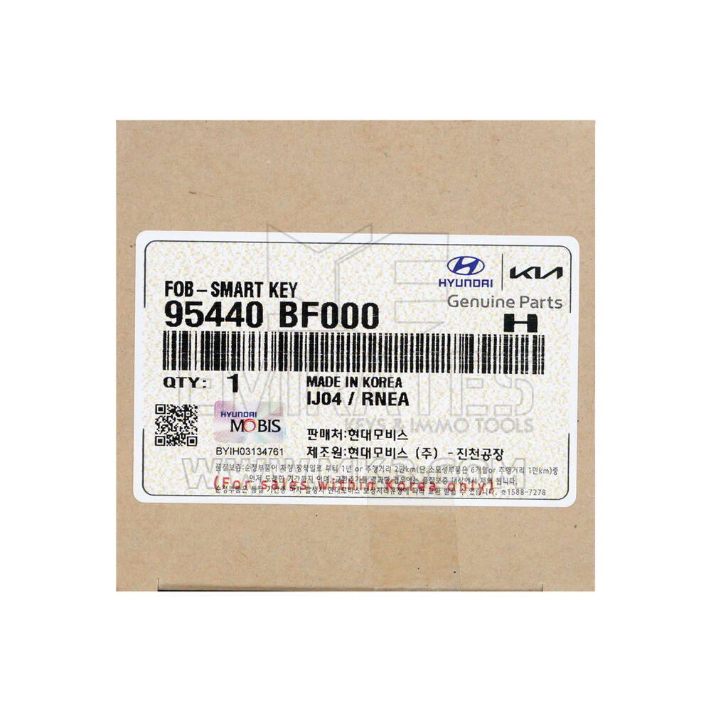 New Hyundai Kona 2024 Genuine / OEM Smart Remote Key 6+1 Buttons 433MHz OEM Part Number: 95440-BF000 , 95440BF000   | Emirates Keys