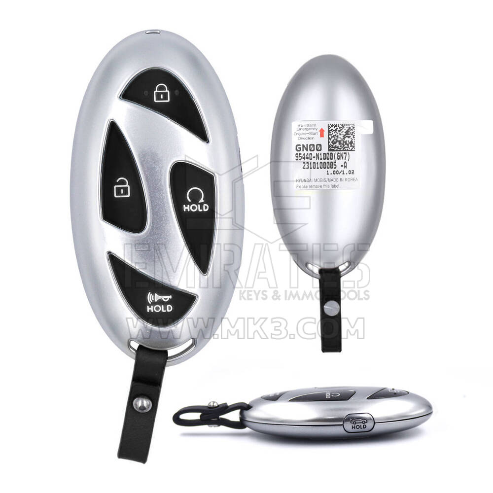 Llave remota inteligente original Hyundai Grandeur 2023 de 4+1 botones, 433 MHz, 95440-N1000