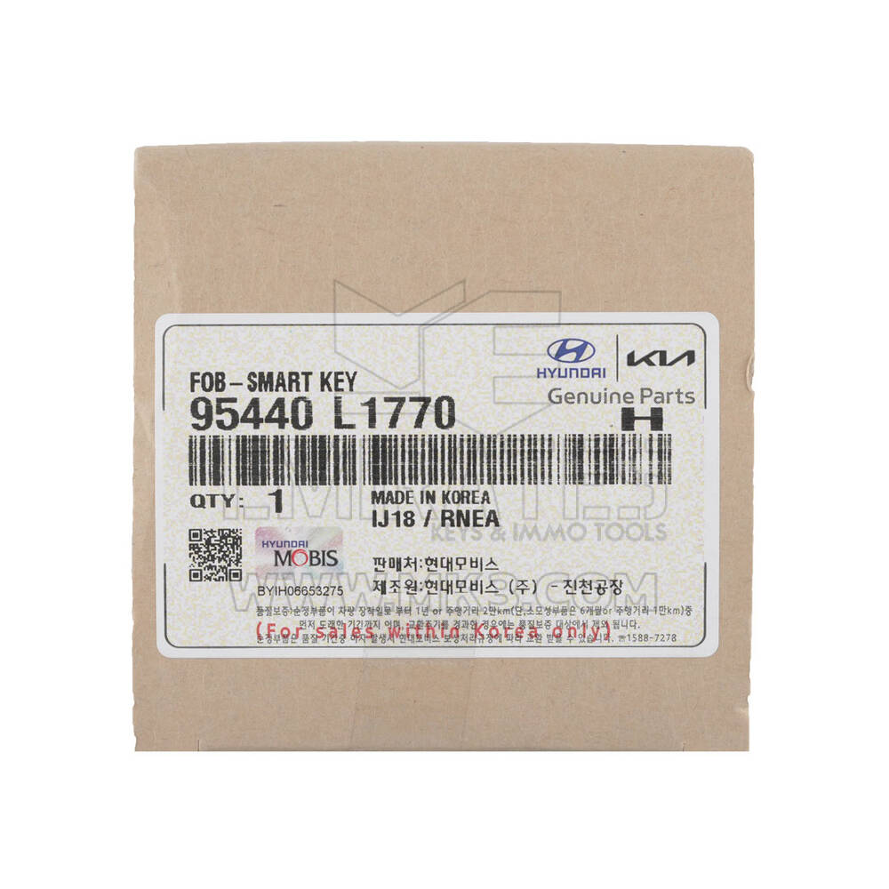 New Hyundai Sonata 2023 Genuine / OEM Smart Remote Key 6+1 Buttons 433MHz OEM Part Number: 95440-L1770, 95440L1770 - FCC ID: TQ8-FOB-4F89U44 | Emirates Keys