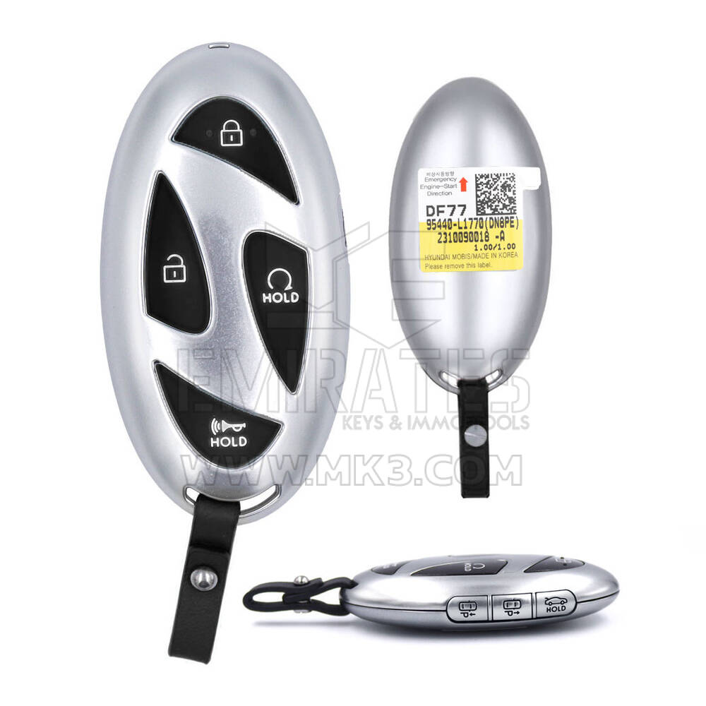 Llave remota inteligente original Hyundai Sonata 2023 de 6+1 botones, 433 MHz, 95440-L1770