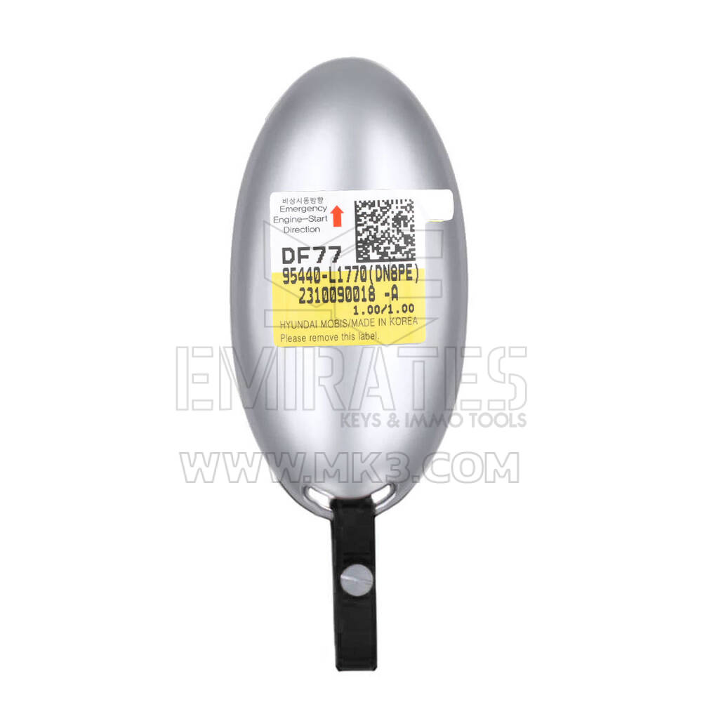 Llave remota inteligente original/OEM para Hyundai Sonata 2023, 6+1 botones, 433 MHz. Número de pieza OEM: 95440-L1770, 95440L1770 - ID FCC: TQ8-FOB-4F89U44 | Emirates Keys