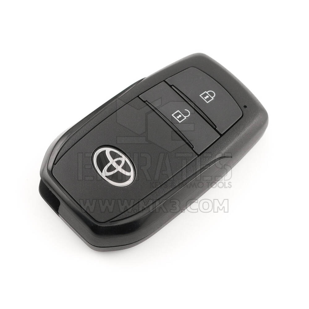 Llave remota inteligente original/OEM para Toyota Yaris 2023, 2 botones, 433 MHz. Número de pieza OEM: 8990H-K0050, 8990HK0050 - ID FCC: B3H2K2R | Emirates Keys