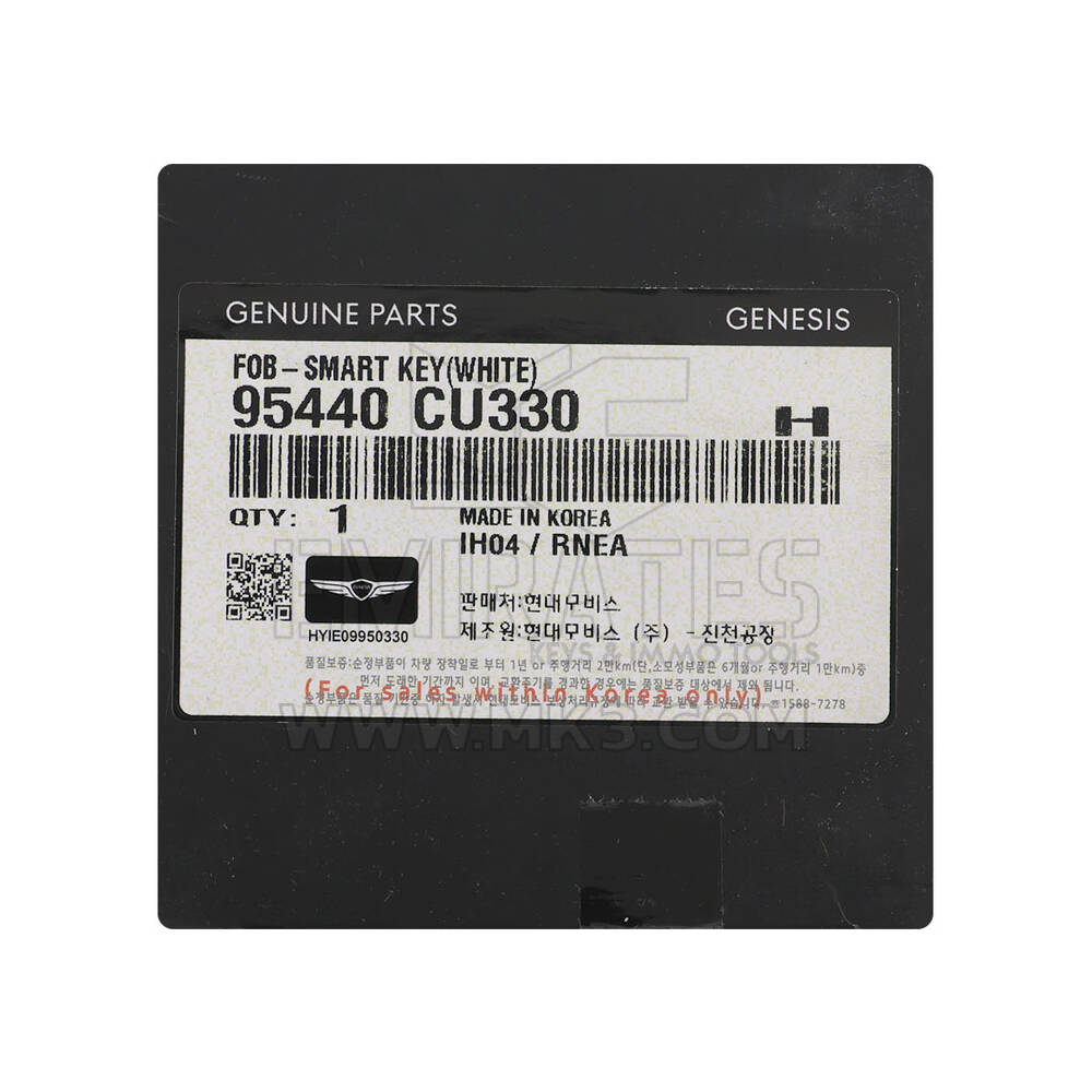 New Genesis GV60 2023 Genuine/ OEM Smart Remote Key 7+1 Buttons 433MHz OEM Part Number: 95440-CU330, 95440CU330 | Emirates Keys