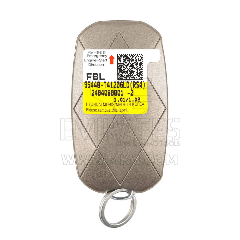 New Genesis G90 2024 Genuine / OEM Smart Remote Key 6+1 Buttons 433MHz OEM Part Number: 95440-T4120GLD , 95440T4120GLD | Emirates Keys