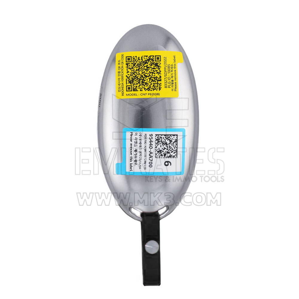 Llave remota inteligente original/OEM para Hyundai Elantra 2024, 4 botones, 433 MHz. Número de pieza OEM: 95440-AA700, 95440AA700 | Emirates Keys