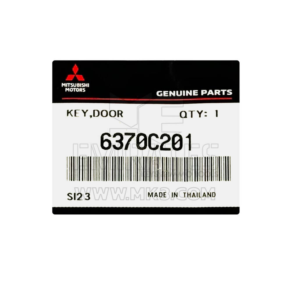 Nuova chiave remota Mitsubishi L200 2019 originale / OEM 2 pulsanti 433 MHz Numero parte OEM: 6370C201 | Chiavi degli Emirati