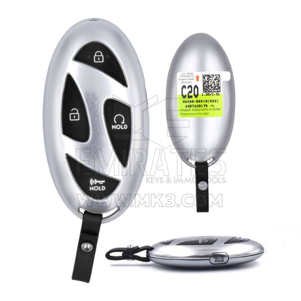 Hyundai Kona 2024 подлинный смарт-ключ с дистанционным управлением 4+1 кнопки 433 МГц 95440-BE510