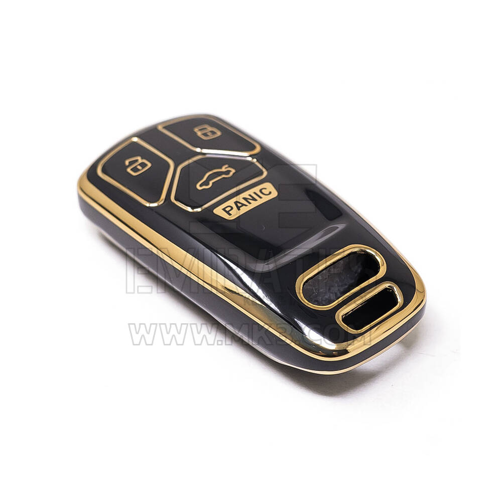 Nova capa de reposição Nano de alta qualidade para Audi Remote Key 4 botões cor preta Audi-B11J4 | Chaves Emirates