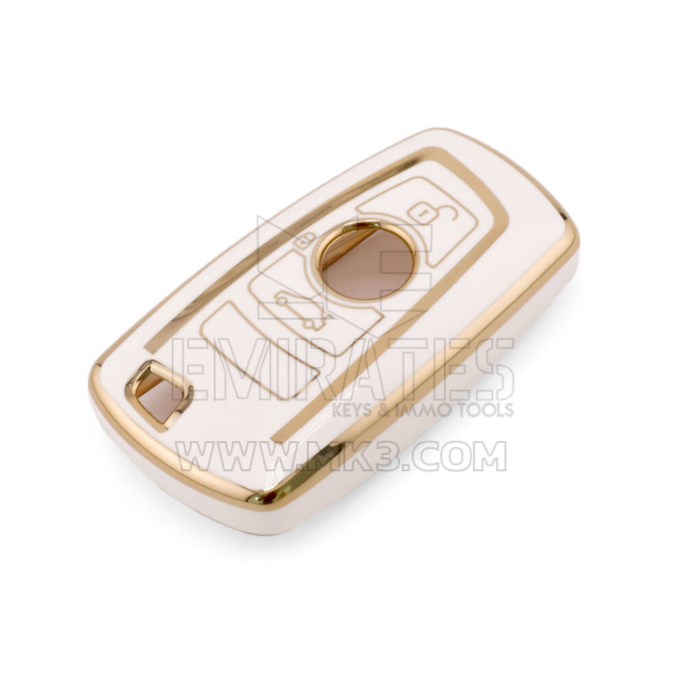 Nueva funda de repuesto de alta calidad para llave remota BMW de 3 botones, color blanco, BMW-A11J3 | Emirates Keys