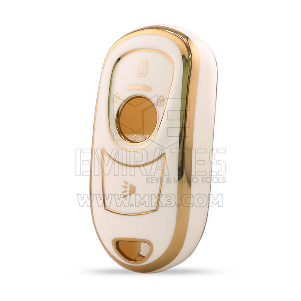 Nano High Quality Cover For Buick Remote Key 3 Button White Color BK-A11J4B