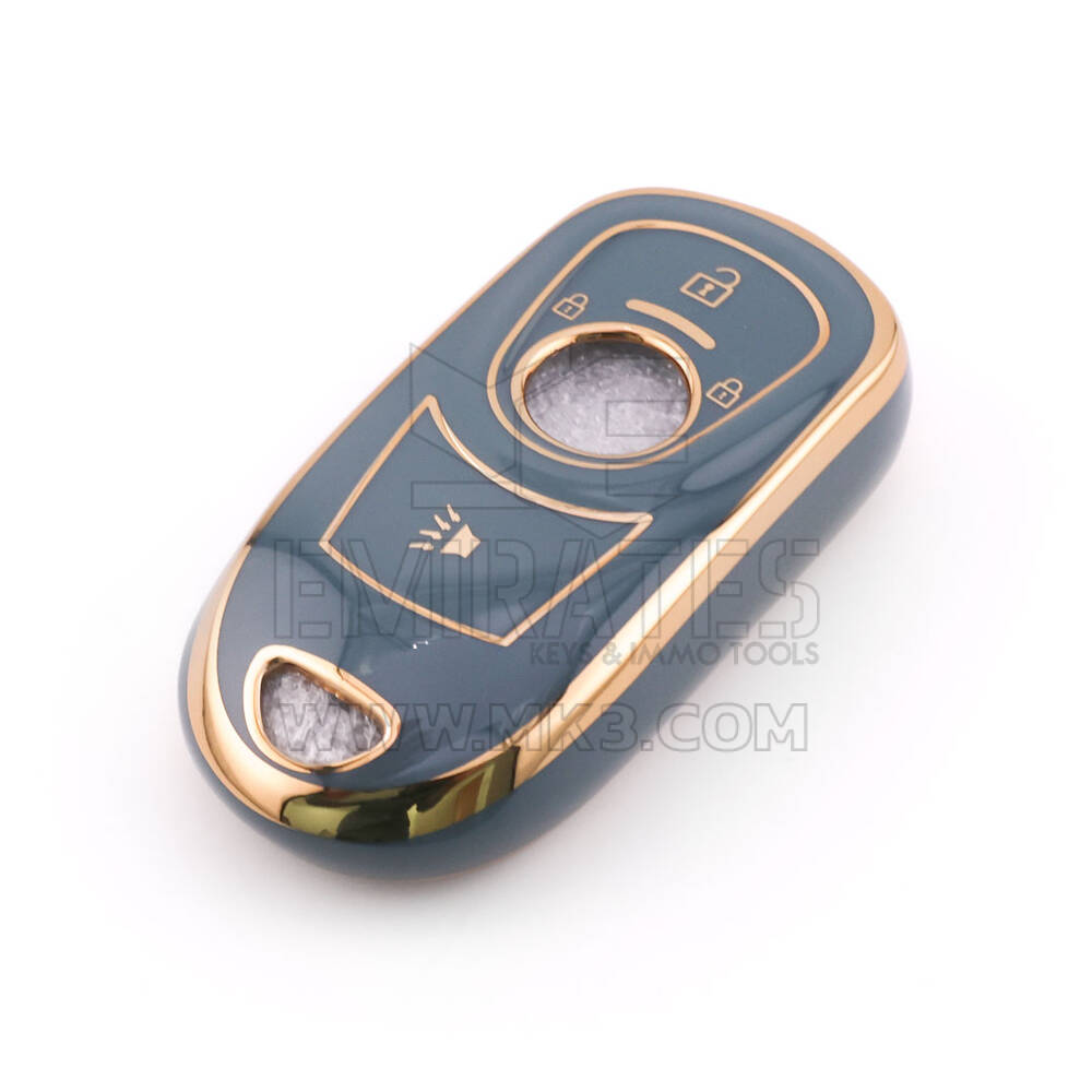 Nuova cover aftermarket nano di alta qualità per chiave telecomando Buick a 3 pulsanti, colore grigio BK-A11J4B | Emirates Keys