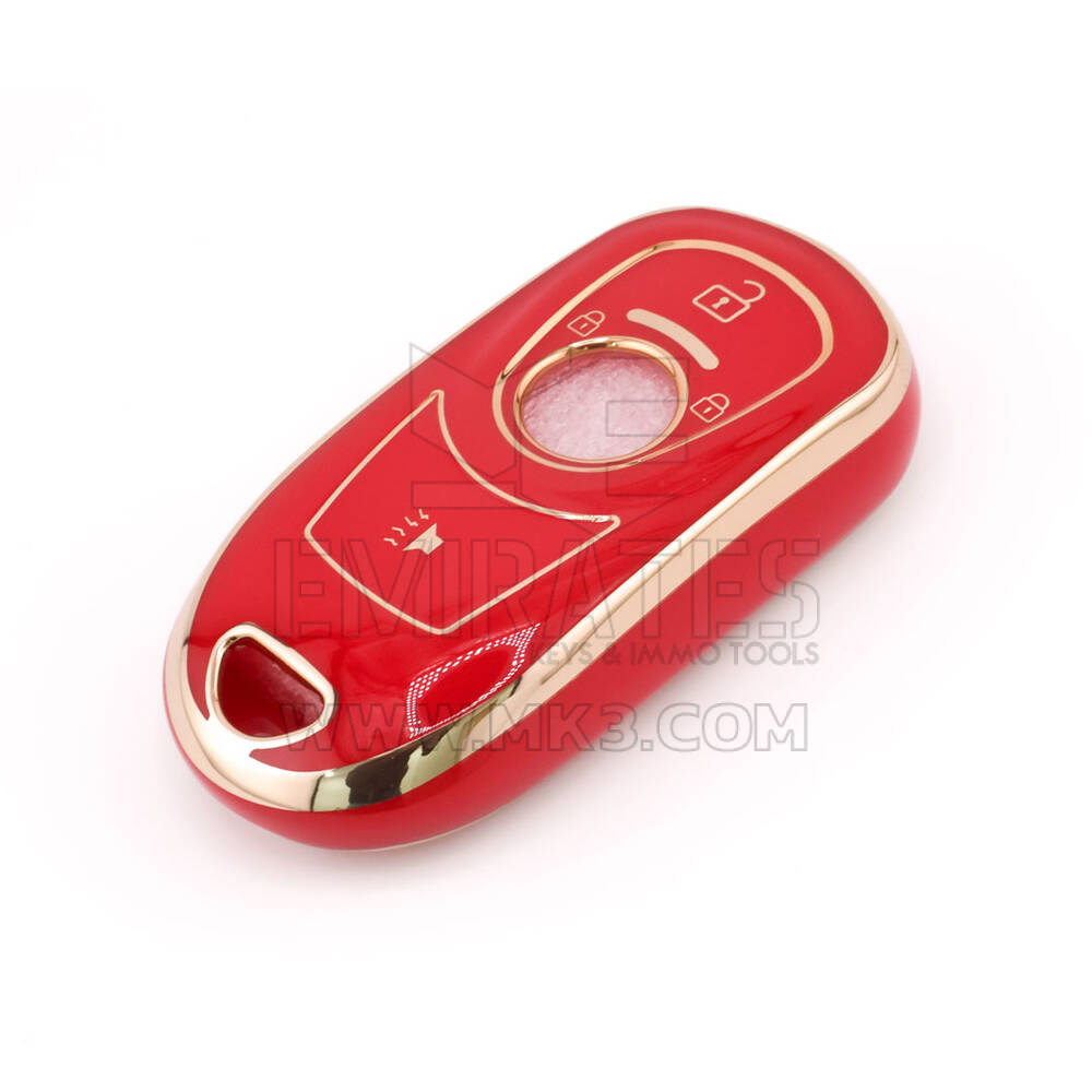 New Aftermarket Nano High Quality Cover For Buick Remote Key 3 Button Red Color BK-A11J4B | Emirates Keys
