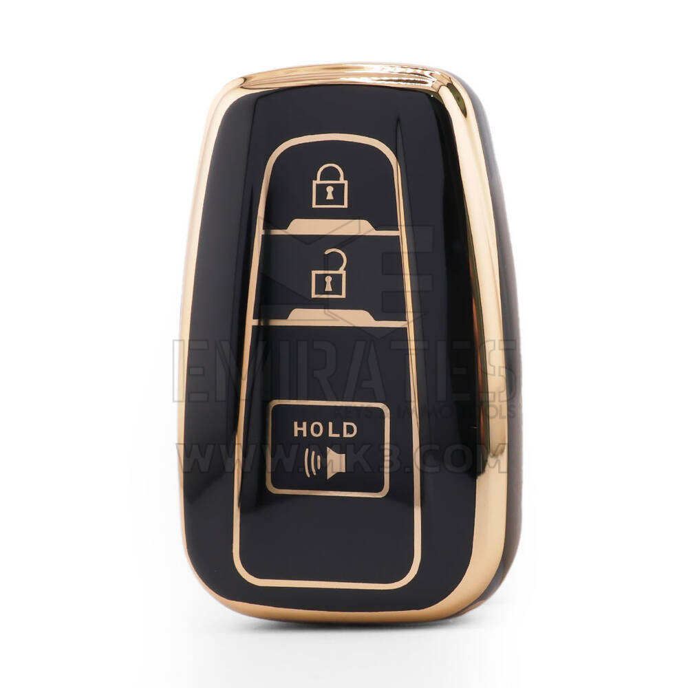 Нано Высококачественный Чехол Для Дистанционного Ключа Toyota 3 Кнопки Черный Цвет TYT-B11J3B