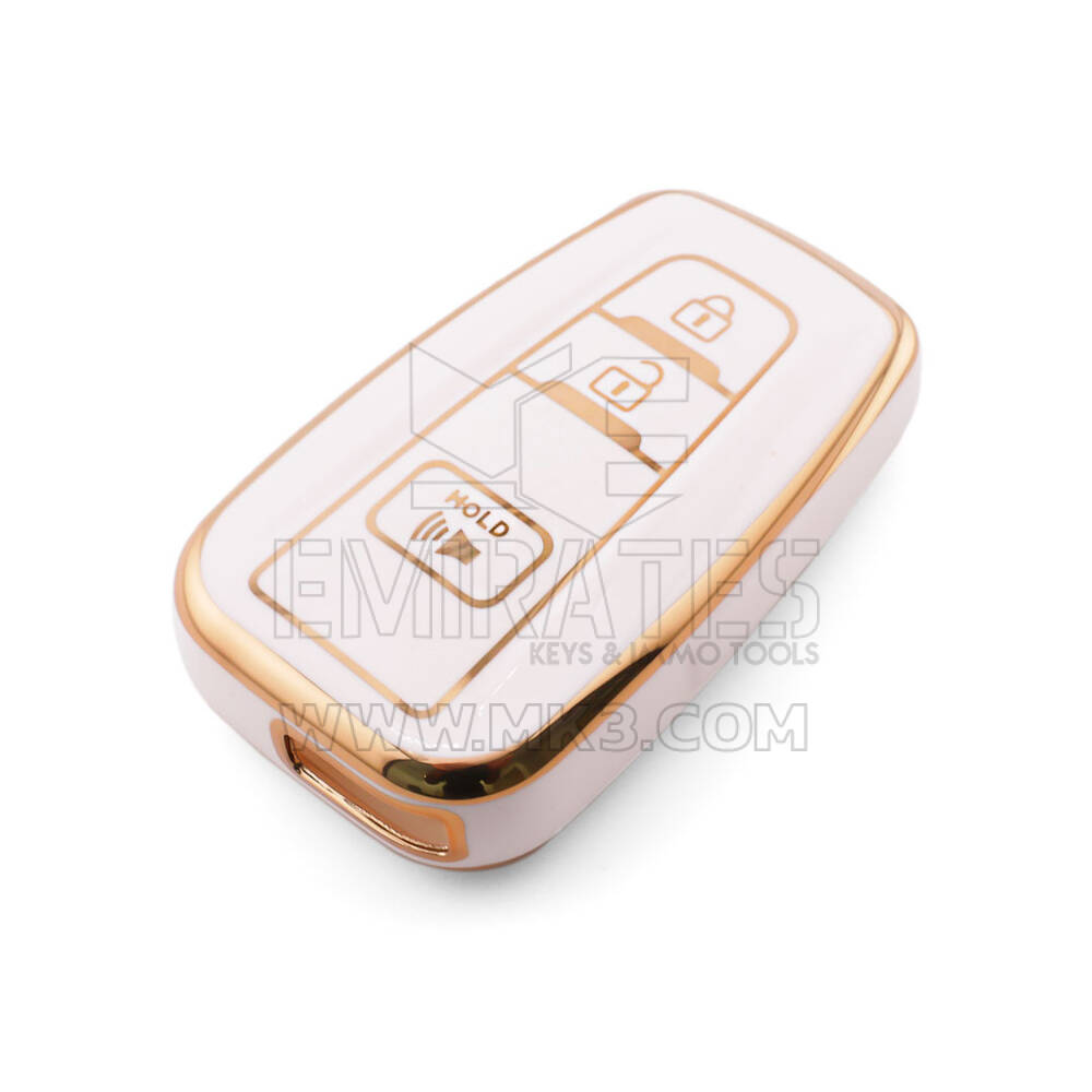 Новый высококачественный чехол Aftermarket Nano для дистанционного ключа Toyota с 3 кнопками, белый цвет TYT-B11J3B | Emirates Keys