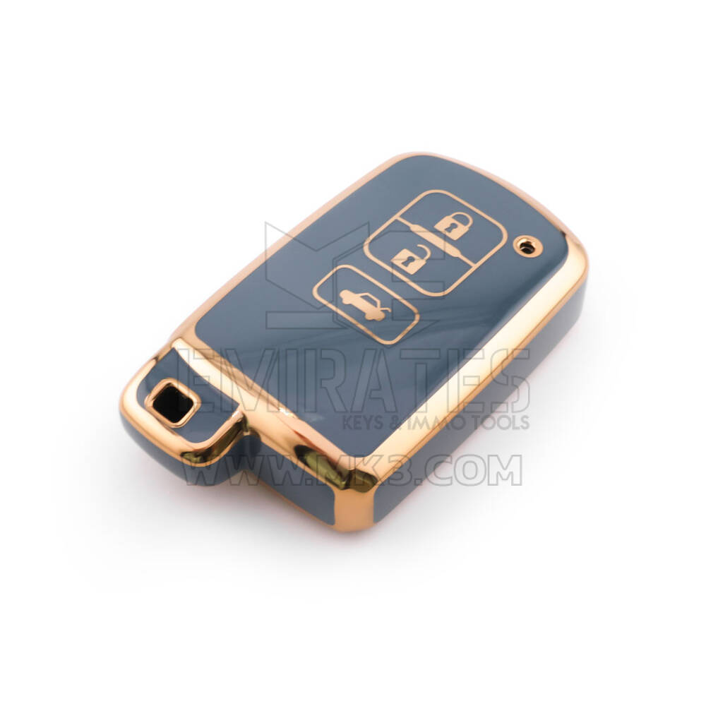 Новый высококачественный чехол Aftermarket Nano для дистанционного ключа Toyota с 3 кнопками, серый цвет TYT-D11J3A | Emirates Keys