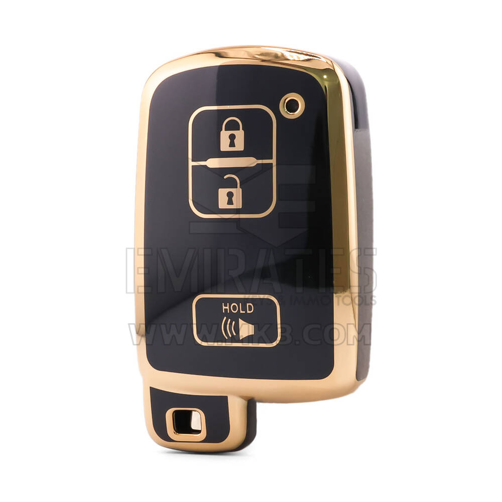 Нано Высококачественный Чехол Для Дистанционного Ключа Toyota 3 Кнопки Черный Цвет TYT-D11J3B