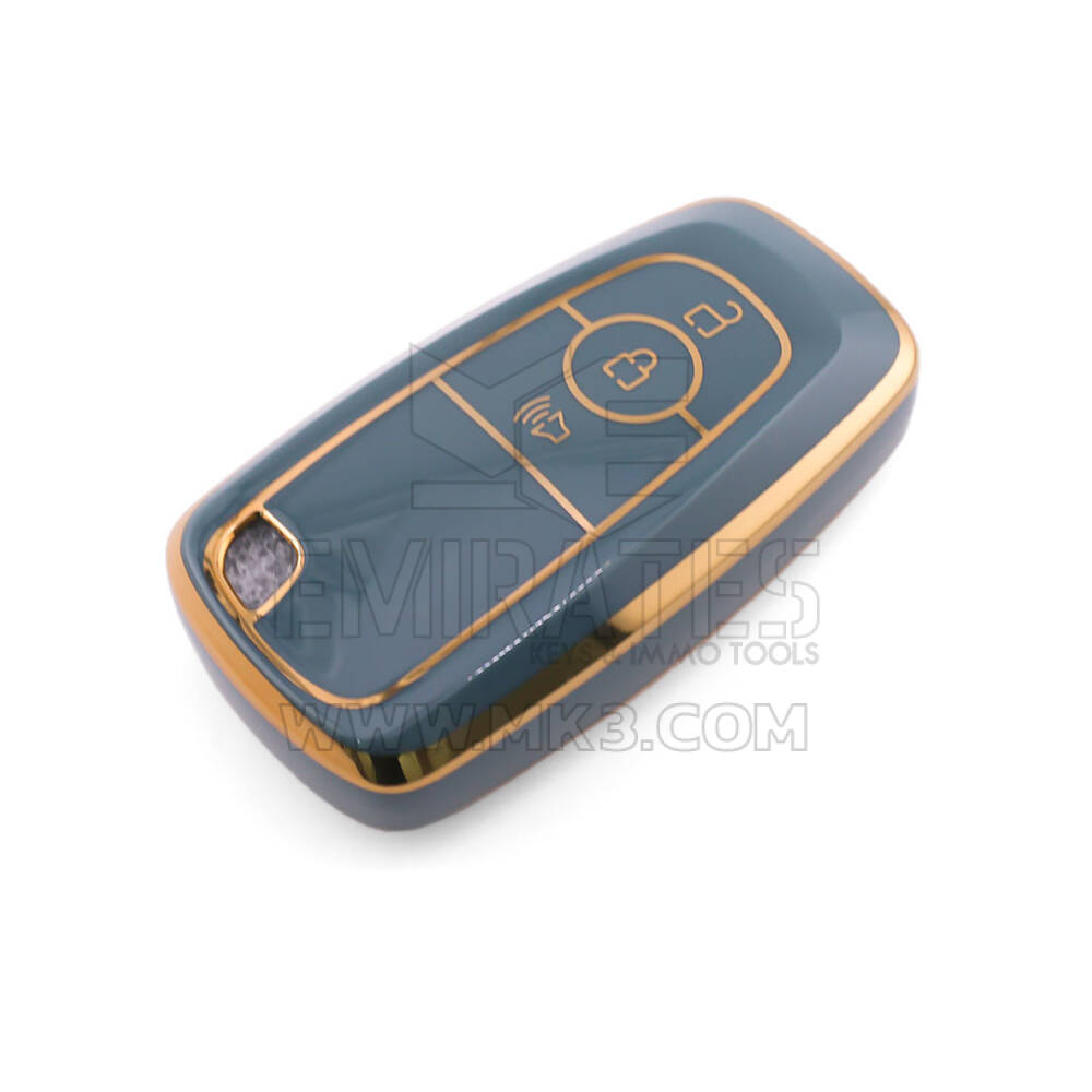 New Aftermarket Nano High Quality Cover For Ford Remote Key 3 Button Gray Color Ford-B11J3B | Emirates Keys