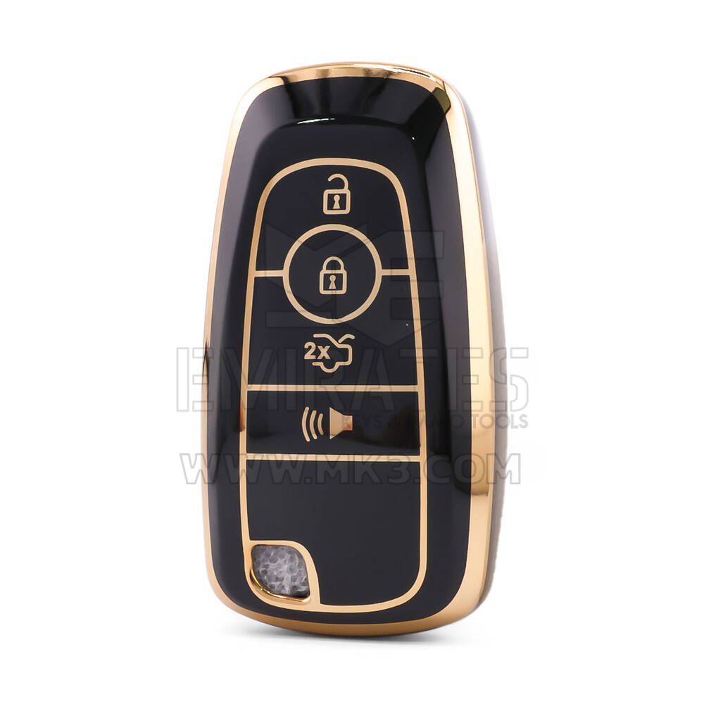 Nano High Quality Cover For Ford Remote Key 4 Button Black Color Ford-B11J4B