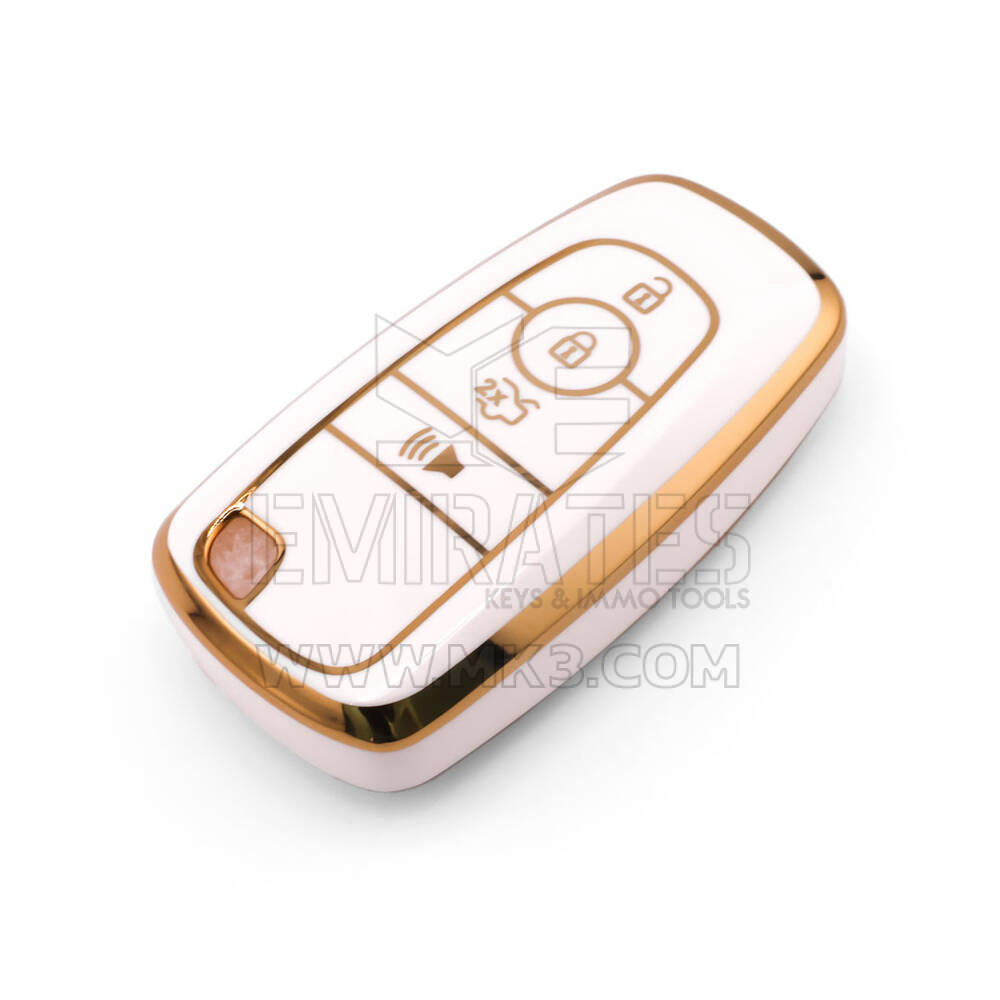 New Aftermarket Nano High Quality Cover For Ford Remote Key 4 Button White Color Ford-B11J4B | Emirates Keys