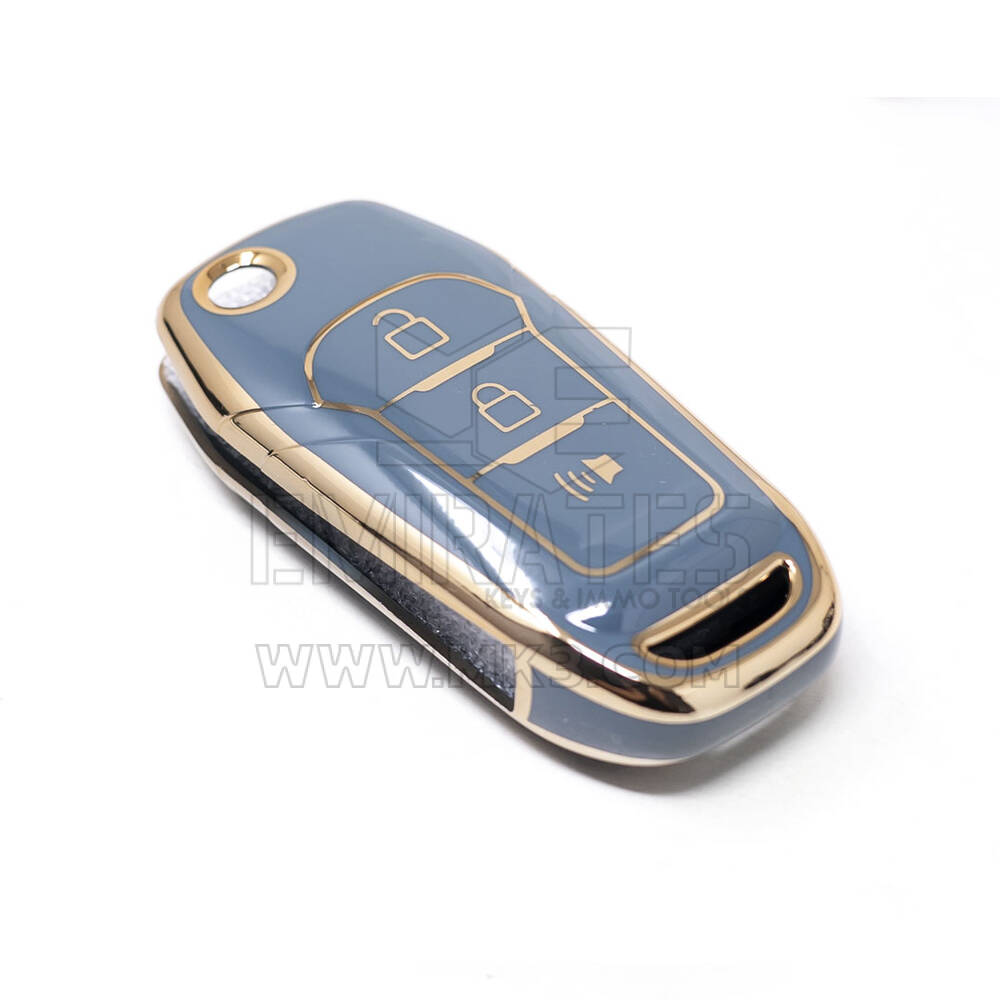 New Aftermarket Nano High Quality Cover For Ford Remote Key 3 Button Gray Color Ford-F11J3B | Emirates Keys
