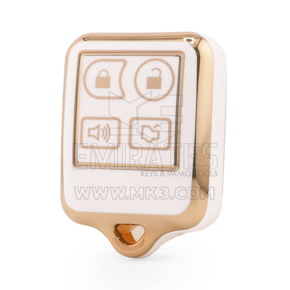Nano High Quality Cover For Ford Remote Key 4 Button White Color Ford-M11J4