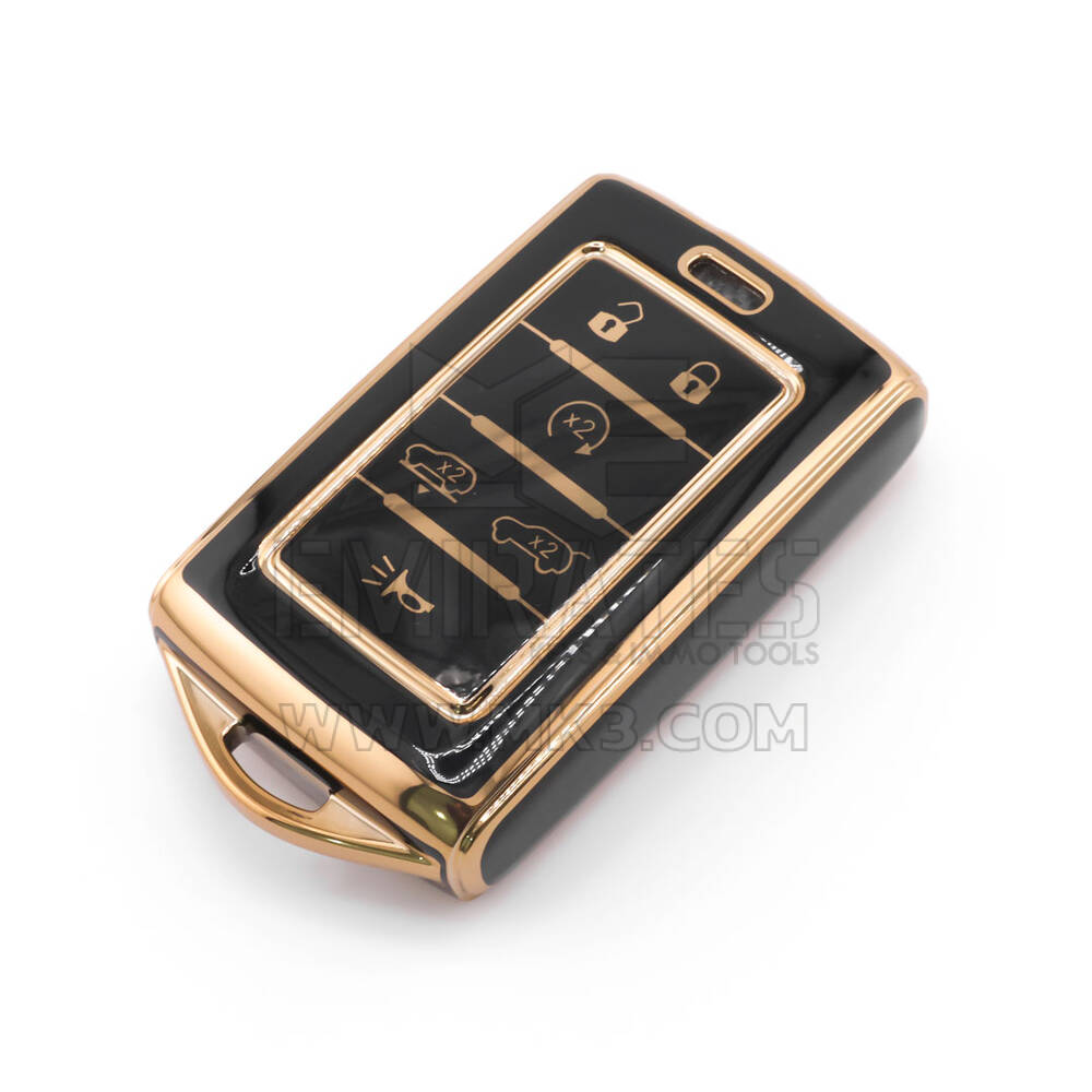 Nuova cover aftermarket nano di alta qualità per chiave remota Jeep 6 pulsanti colore nero Jeep-E11J6 | Emirates Keys