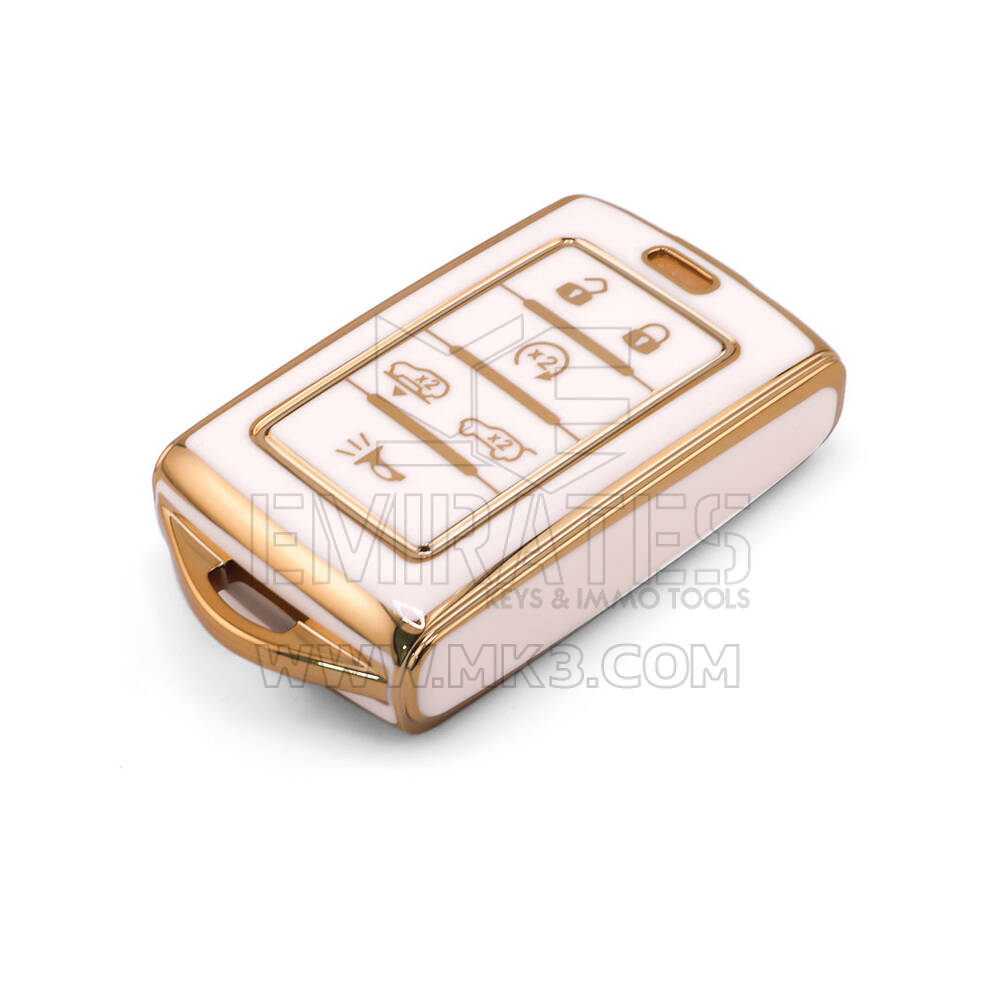 Nuova cover aftermarket nano di alta qualità per chiave remota Jeep 6 pulsanti colore bianco Jeep-E11J6 | Emirates Keys