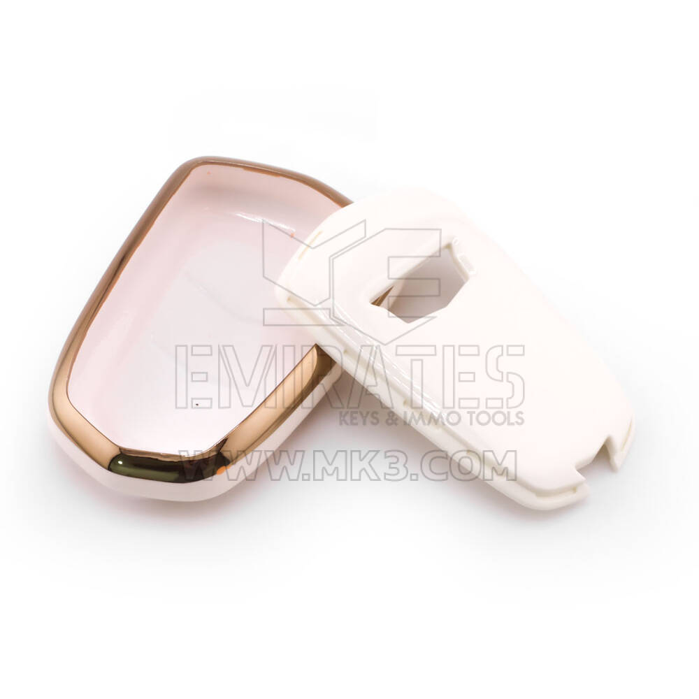 New Aftermarket Nano High Quality Cover For Cadillac Remote Key 6 Button White Color CDLC-A11J6 | Emirates Keys