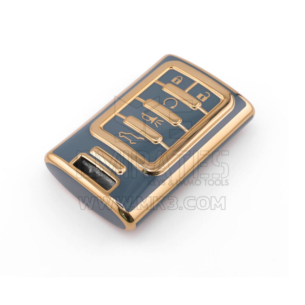 New Aftermarket Nano High Quality Cover For Cadillac Remote Key 5 Button Gray Color CDLC-C11J5A | Emirates Keys