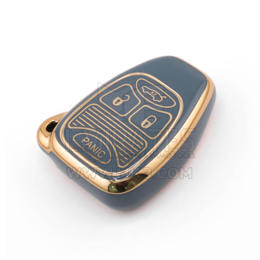 Nuova cover aftermarket nano di alta qualità per chiave telecomando Chrysler a 4 pulsanti, colore grigio CRSL-A11J4 | Emirates Keys